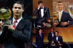 El portugués Cristiano Ronaldo ha ganado el premio 'Balón de Oro' cuatro veces en su carrera, dos de ellos han sido de forma consecutiva.