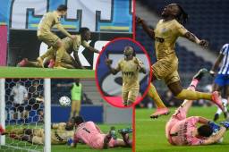 El delantero hondureño Alberth Elis, se despachó con un gol en Portugal frente al Porto. Ha sido uno de los mejores encuentros del catracho en el balompié luso. Llegó a cuatro duelos y vivió un duelo especial con Pepe. Fotos AFP y Liga NOS