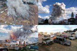 El mercado de pirotecnia de Tultepec, el más grande de México, amaneció este miércoles entre ruinas calcinadas tras la potente explosión que dejó al menos 31 muertos y 60 heridos.