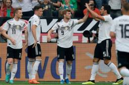 Timo Werner se encargó de anotar uno de los goles de la selección de Alemania.