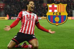 Van Dijk estaría cerca de vestirse de azulgrana a partir de enero.