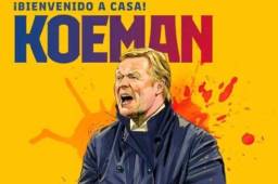 Así anunció el FC Barcelona en sus redes sociales la llegada de Ronald Koeman al banquillo.