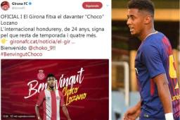 En las redes sociales se han pronunciado sobre la llegada del Choco al Girona.