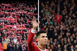 Cristiano Ronaldo no ha participado en este partido entre el Manchester United y el Liverpool.