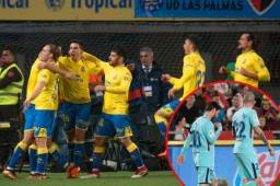 Las Palmas empataron contra el Barcelona gracias a un gol de Calleri.