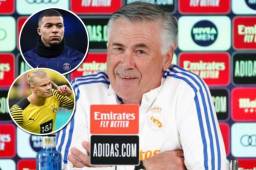 Carlo Ancelotti habló de las bajas del equipo ante Sevilla y respondió a la pregunta; ¿Mbappé o Haaland, a quién prefiere?.