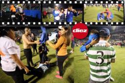 La violencia se volvió a hacer presente en un clásico Olimpia-Motagua y dejó como saldo cuatro muertos y varios heridos. Acá las otras imágenes de la trágica noche. Fotos Ronald Aceituno y Johny Magallanes