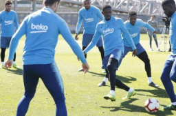 El francés vuelve a entrenarse luego de estar lesionado por varias semanas.