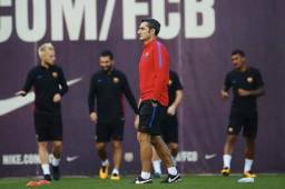Barcelona entrenó con normalidad previo a su viaje a Girona.