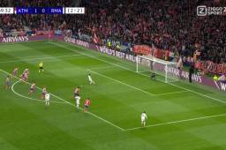 El horrible penal de Vinicius en el derbi Real Madrid vs Atlético en la Champions.