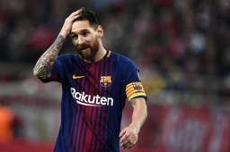 Lionel Messi se fue en blanco en este juego de Champions. FOTOS: AFP