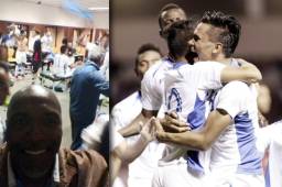 El exjugador Denilson Costa en la celebración de Honduras luego de vencer a Costa Rica logrando el pase al Mundial Sub-20 de Corea del Sur.