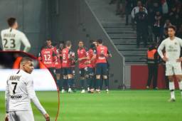 Ni Mbappé pudo evitar la goleada del Lille ante PSG. FOTOS: AFP