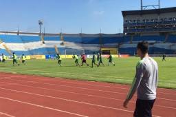 Real España está derrotando 3-0 al Marathón en la reanudación de la ida de semifinal. Foto DIEZ