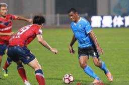 Rony Martínez suma su primer gol en 4 partidos jugados en China.