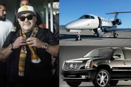 Desde camioneta blindada y aviones privados uno de los tantos lujos que tiene el argertino Diego Maradona en Culiacán.