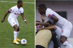 Bryan Beckeles fue titular en la goleada de Olimpia ante Real Sociedad en el estreno del campeón en el Apertura 2021 de la Liga Nacional.