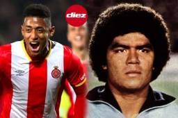 Antony Lozano y Roberto 'Macho' Figueroa, los últimos hondureños en anotar en la Primera de España.