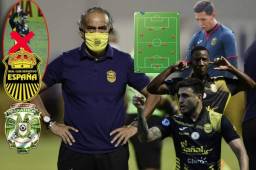 El 'Potro' Gutiérrez y Real España buscan su tercera victoria en el Apertura 2021 a toda costa, por lo que enviarán a sus mejores hombres a la cancha ante Marathón en el Yankel Rosenthal el domingo. Este sería el equipo aurinegro que jugará el clásico sampedrano; su '10', uno de los reprobados del Apertura, continuaría como titular.