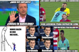 Estos son los mejores memes de la derrota del Barcelona ante el Granada. Liquidan a Ansu Fati y Ernesto Valverde. Además esto dicen de Lionel Messi.