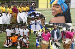 Ritmo punta, fiesta, fútbol y muchas cosas más. Mirá cómo la comunidad Garífuna en la ciudad condal festejó la llegada de a Honduras.