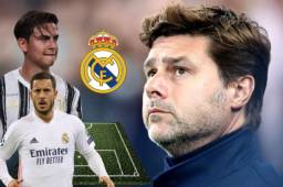 Los últimos resultados negativos del Real Madrid han colocado a Zidane en la cuerda floja y uno de los candidatos favoritos para ocupar su lugar es Pochettino. The Sun revela cómo sería el 11 de los merengues con su nuevo DT.