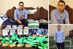 Emilio Izaguirre habló de sus nuevos proyectos como director deportivo. Asegura que su deseo es ayudar al fútbol hondureño. Fotos: David Romero.