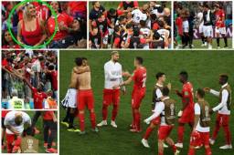 Costa Rica dijo adiós a Rusia 2018 empatando con Suiza. Mirá con quién cambió camisa Keylor Navas y quién es la rubia que acaparó las miradas en las gradas. Fotos AFP y EFE