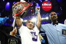 Teófimo López lidera las votaciones de los Premios DIEZ al Mejor Deportista Hondureño. Fotos: Mikey Williams/ Top Rank