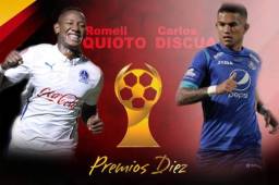 Romell Quioto y Carlos Discua mantienen una disputa reñida en la categoría al Mejor Futbolista de la Liga Nacional en el 2016.