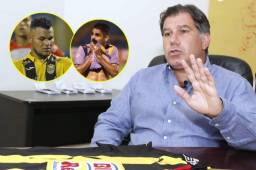 Mario Martínez y Jorge Claros, dos de los siete jugadores del Real España que ha señalado Mateo Yibrín.