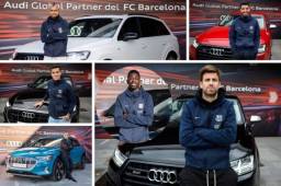 Lionel Messi y los jugadores del FC Barcelona ya lucen sus nuevos carros de la marca Audi. Conocé cuál escogieron, el de la 'Pulga' es uno de los mejores.