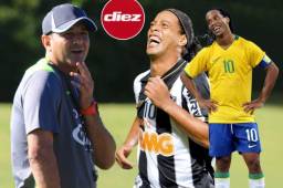 Diego Vázquez tendrá el placer de dirigir 45 minutos a Ronaldinho.