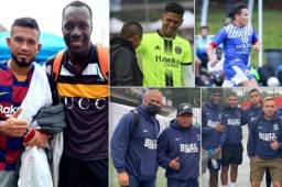 Muchos hondureños se han ido a los Estados Unidos a jugar de manera burocrática y participar en torneos. En esta ocasión se ha desarrollado la Copa Mariachi en Atlanta y varios exjugadores y aún activos, estuvieron en dicho certamen. Fotos: Cortesía.