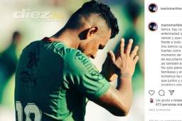 El futbolista del Marathón, Mario Martínez, escribió un mensaje donde le hace conciencia al público sobre lo peligroso que es el coronavirus. Foto especial