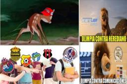 Apenas terminó el juego, los memes no se apiadaron de Olimpia el cual perdió ante Comunicaciones.