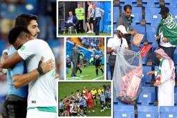 Uruguay se clasificó a los octavos del Mundial de Rusia 2018 tras vencer 1-0 a Arabia Saudita. Acá las imágenes curiosas que dejó el encuentro.