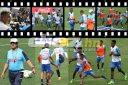 La Selección de Honduras tuvo un entrenamiento con mucha presencia de periodistas y algunos jugadores salieron a dar la cara a los medios.