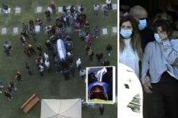 Los restos del legendario Diego Maradona fueron inhumados esta noche en un cementerio argentino. Todo fue captado por la prensa local.