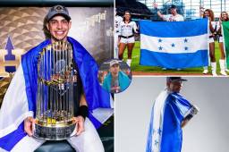 Mauricio Dubón siempre porta la bandera de Honduras con mucho orgullo y pasión.