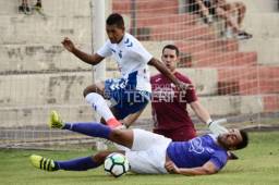 Bryan Acosta fue titular hoy en su segundo amistoso con la camisa del Tenerife. FOTO: Cortesía CD Tenerife.