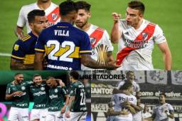 Boca Juniors y River Plate se verán las caras ante Santos y Palmerias en las semifinales de Copa Libertadores 2020.