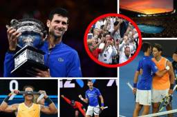 El serbio dominó al español desde el primer minuto y ganó su séptimo titulo en Australia superando a Roger Federer como el más ganador.