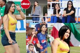 Últimamente se ha hecho una costumbre en los estadios de la Liga Nacional ver mujeres hermosas.