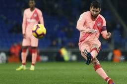 Lionel Messi, un especialista para hacer tiros libres.
