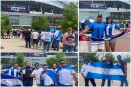 Cientos de catrachos se han hecho presente para presenciar el duelo final de la selección de Honduras en el Final Four de la Liga de Naciones este domingo ante Costa Rica. Entre los aficionados, DIEZ se encontró con la familia de uno de los futbolististas titulares de la H. FOTOS: Jenny Fernández, enviada especial