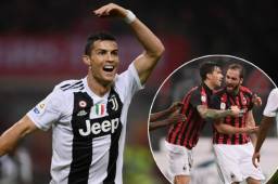 Cristiano Ronaldo mantuvo una discusión con Higuaín en el Juventus-Milan.