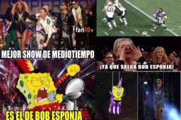 En las redes sociales no perdonan al grupo de rock Maroon 5 y hasta Bob Esponja es protagonista en los memes.