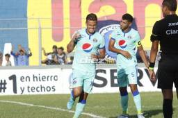 Marcelo Santos hizo el único gol del partido ante el Honduras Progreso en el Micheletti. Foto: Neptalí Romero