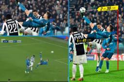 Cristiano Ronaldo anotó uno de los mejores goles en la historia de la Champions League.